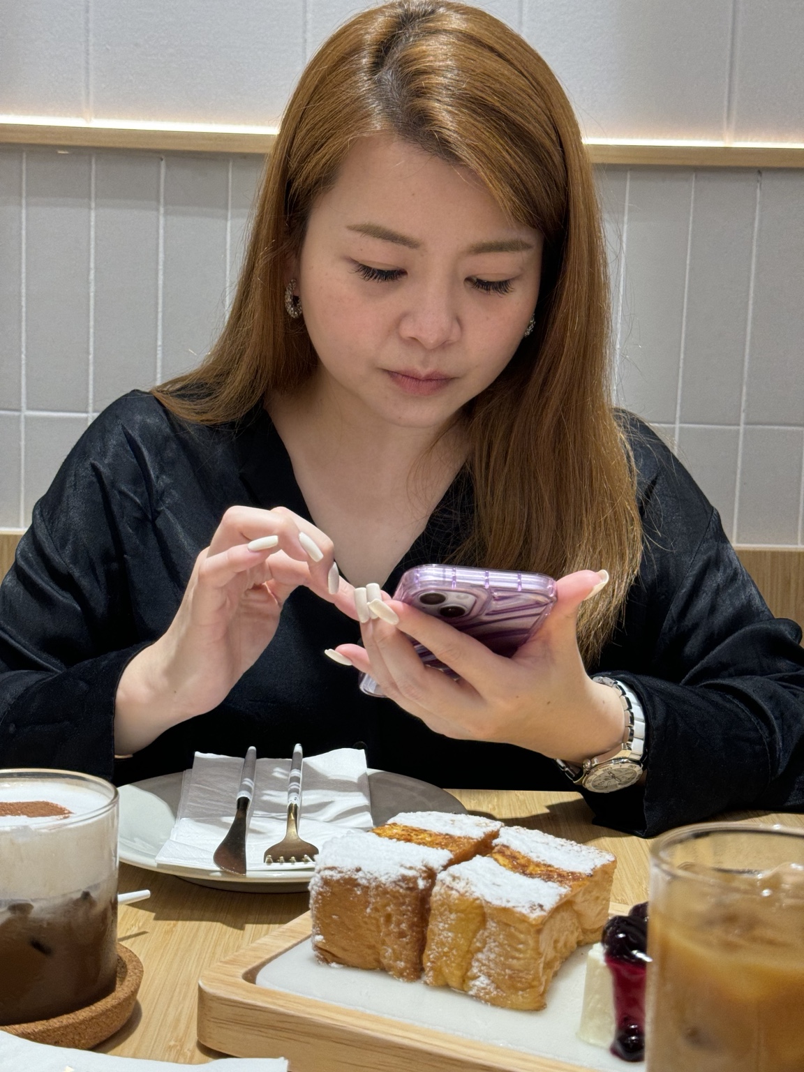 Vivienne Cheong reviewing business strategy